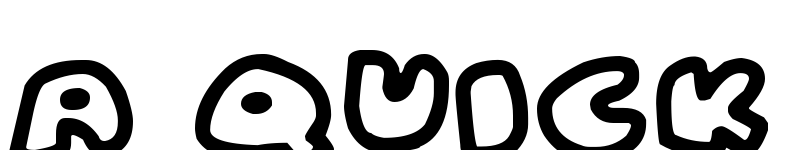 Preview of Fat Wobble Outlines Regular font