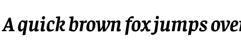 Preview of Faustina Bold Italic font