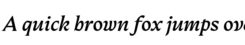 Preview of Fautive Trial Medium Italic font