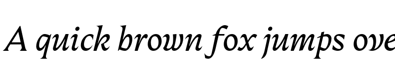 Preview of Fautive Trial Regular Italic font