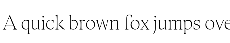 Preview of Fautive Trial Thin font