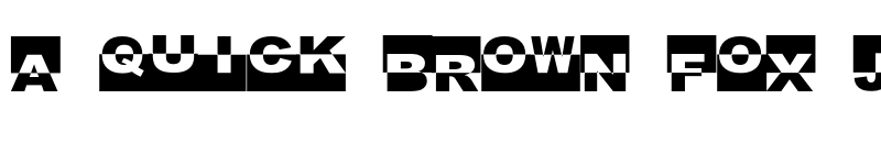 Preview of FE Black Box Regular font