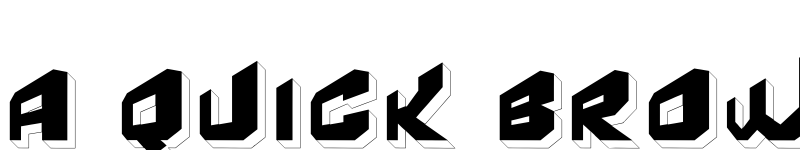 Preview of Fear Factor '3D' Regular font