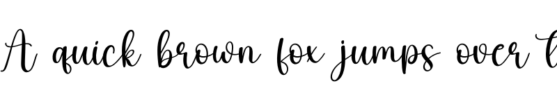 Preview of February Regular font