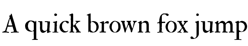 Preview of FELL Double Pica Regular font