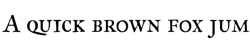 Preview of FELL Great Primer Bold font