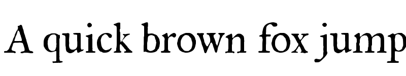 Preview of FELL Great Primer Regular font