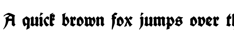 Preview of Fette deutsche Schrift Regular font