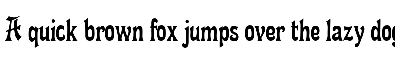 Preview of Fette Mikado Regular font