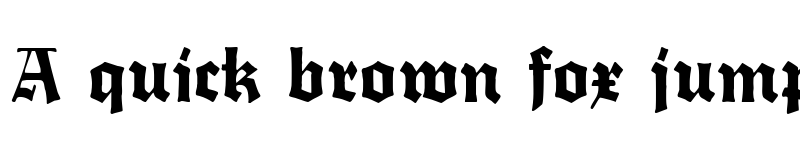 Preview of Fette Trump-Deutsch Regular font