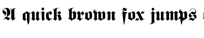 Preview of Fette UNZ Fraktur Regular font