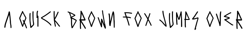 Preview of Fews Anxiety Regular font