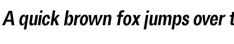 Preview of FH Oscar Condensed Test Bold Italic font