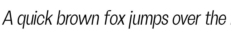 Preview of FH Oscar Condensed Test Light Italic font