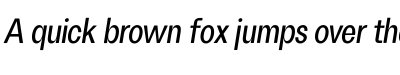 Preview of FH Oscar Condensed Test Medium Italic font