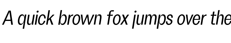 Preview of FH Oscar Condensed Test Regular Italic font