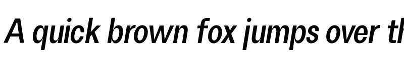 Preview of FH Oscar Condensed Test Semi Bold Italic font