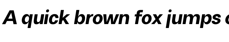 Preview of FH Oscar Test Black Italic font