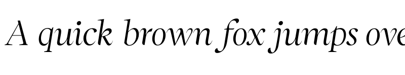 Preview of FH Phemister Display Test Light Italic font