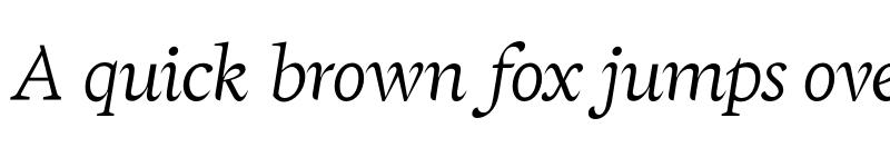 Preview of FH Phemister Test Light Italic font