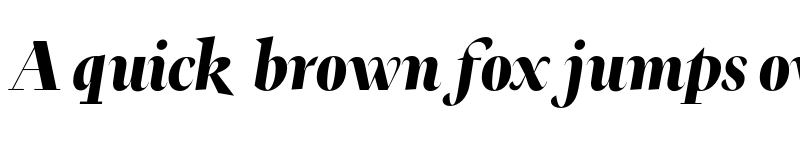 Preview of FH Ronaldson Display Test Black Italic font