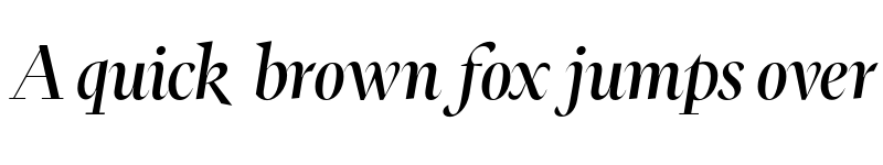 Preview of FH Ronaldson Display Test Medium Italic font