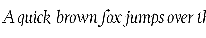 Preview of FH Ronaldson Text Test Light Italic font