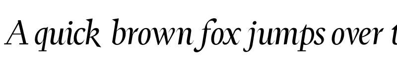 Preview of FH Ronaldson Text Test Regular Italic font