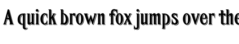 Preview of FHA Condensed French Shaded NC Regular font