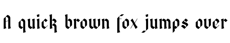Preview of Fibonacci Fraktur Regular font