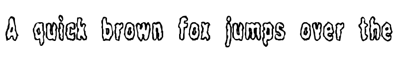 Preview of Fidgety BRK Regular font