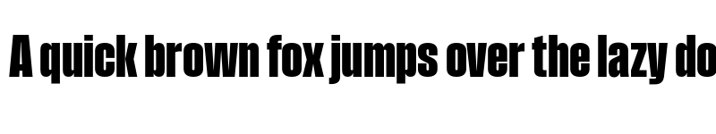 Preview of Field Gothic No.37 XXBold XCond font