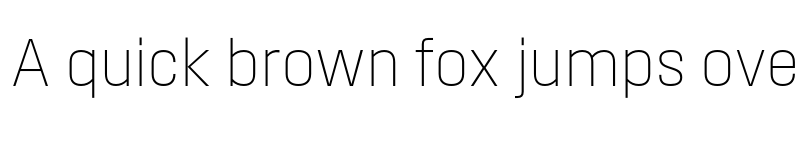 Preview of Field Gothic No.50 XLight Compact font