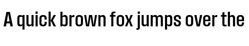 Preview of Field Gothic TEST No.43 Med Cond font