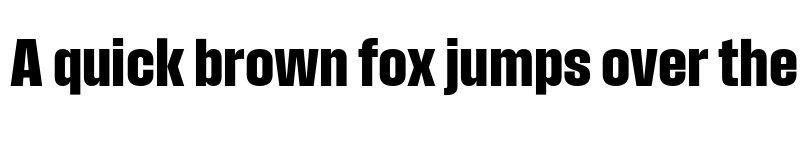 Preview of Field Gothic TEST No.46 XBold Cond font