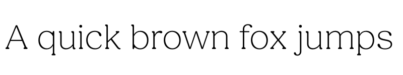 Preview of Fields Extra Light font