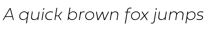 Preview of Fieldwork Italic Hair font