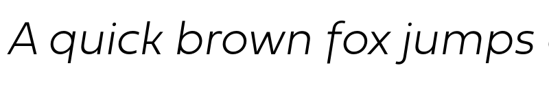 Preview of Fieldwork Italic Thin font