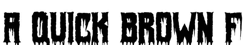 Preview of Fiendish Regular font