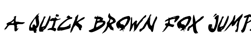 Preview of Fight Kid Condensed Italic Condensed Italic font