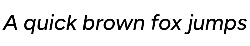 Preview of Figtree Medium Italic font