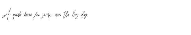 Preview of Fillmade Signature Regular font