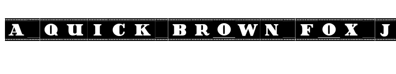 Preview of Film Letters Filled Regular font