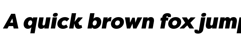 Preview of Filson Pro Black Italic font