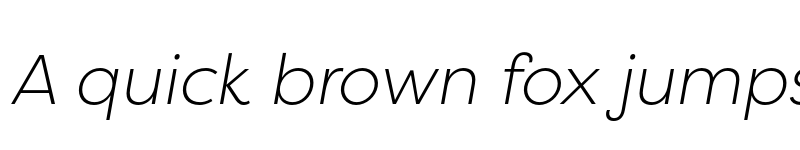 Preview of Filson Pro Light Italic font