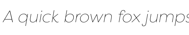 Preview of Filson Pro Thin Italic font