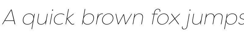 Preview of Filson Soft Thin Italic font