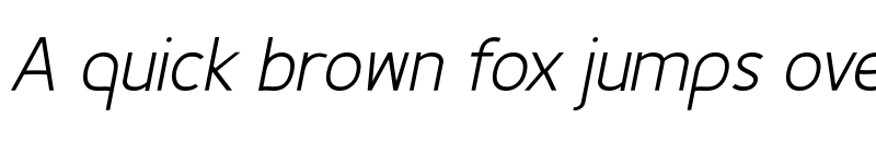 Preview of Fineness Pro Light Italic font