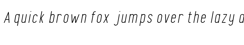 Preview of Finland Thin Italic font