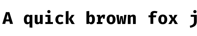 Preview of Fira Code Bold font